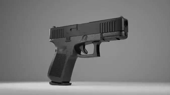 Glock 19  Low-poly 3D model