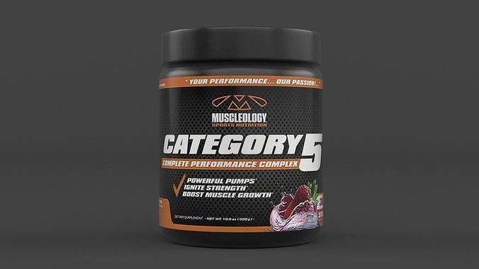 Protein Powder 3D model 2