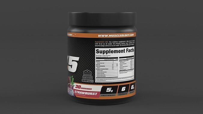 Protein Powder 3D model 3