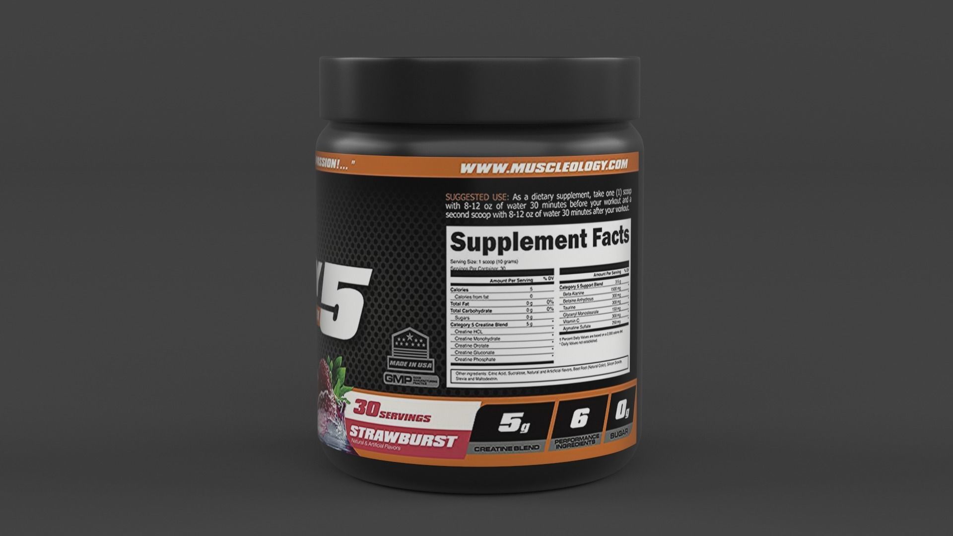 Protein Powder 3D model_2