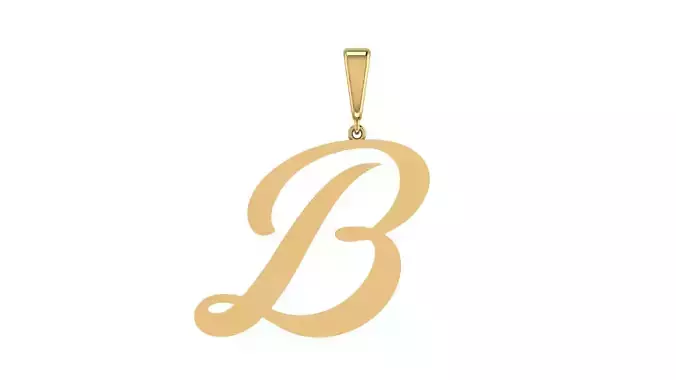 Pendant Alphabet Letter B 20 mm Camp