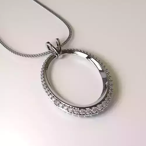 Oval Pendant with its Special Bail