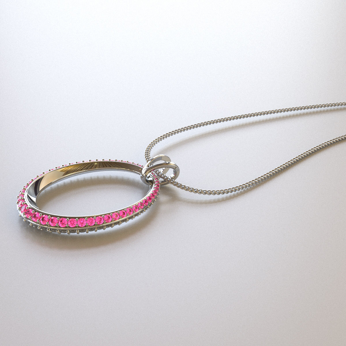 Oval Pendant with its Special Bail Free 3D print model_4