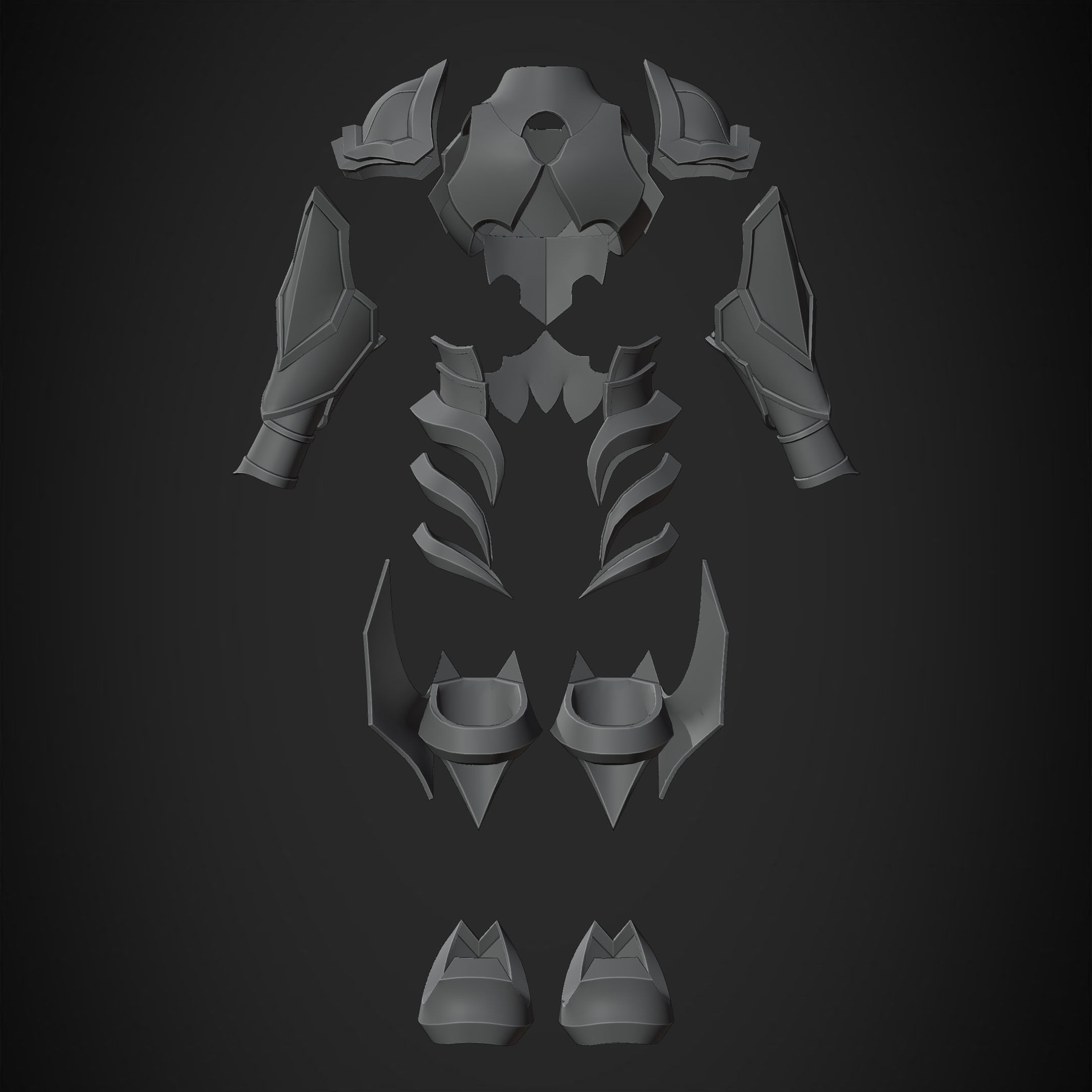 Kingdom Hearts Ventus Armor for Cosplay 3D print model_18