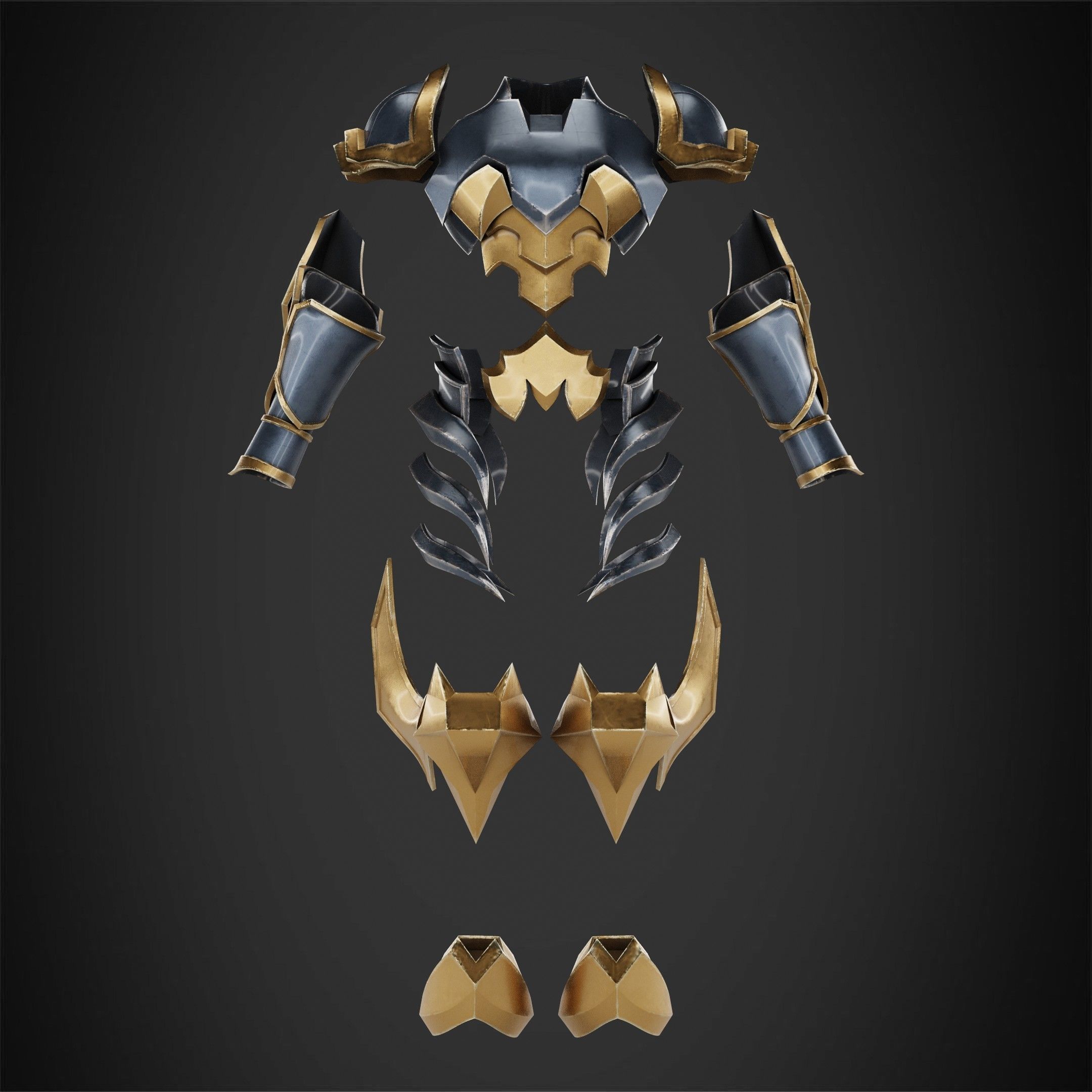 Kingdom Hearts Ventus Armor for Cosplay 3D print model_2