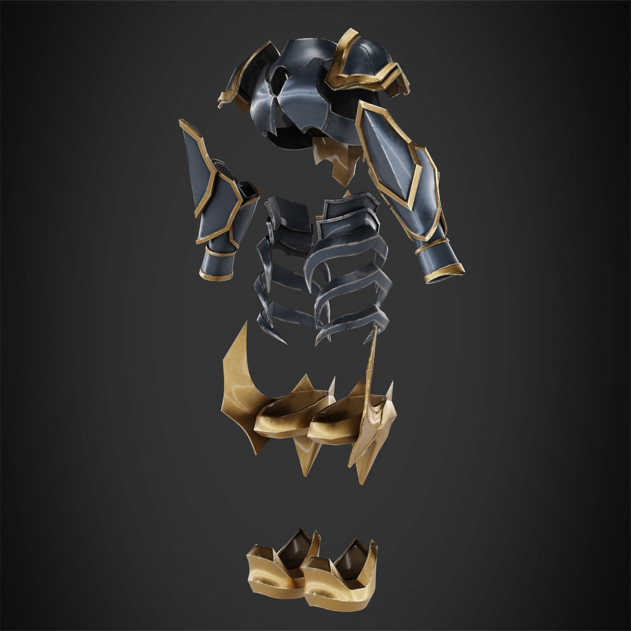 Kingdom Hearts Ventus Armor for Cosplay 3D print model_7