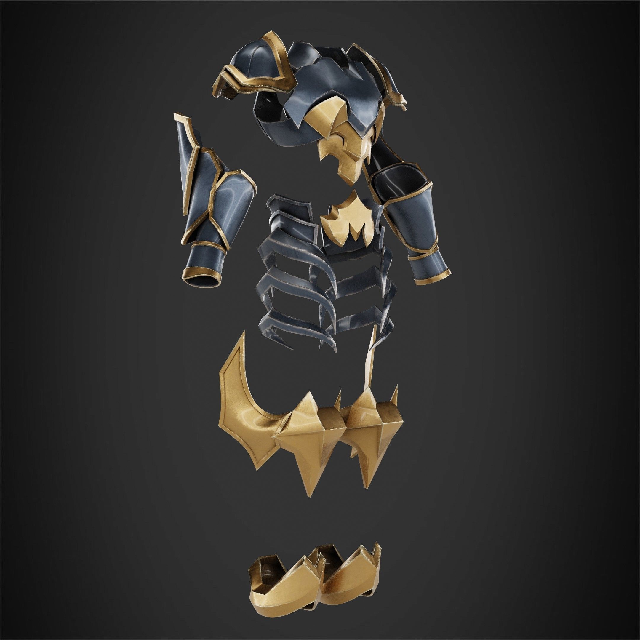 Kingdom Hearts Ventus Armor for Cosplay 3D print model_9