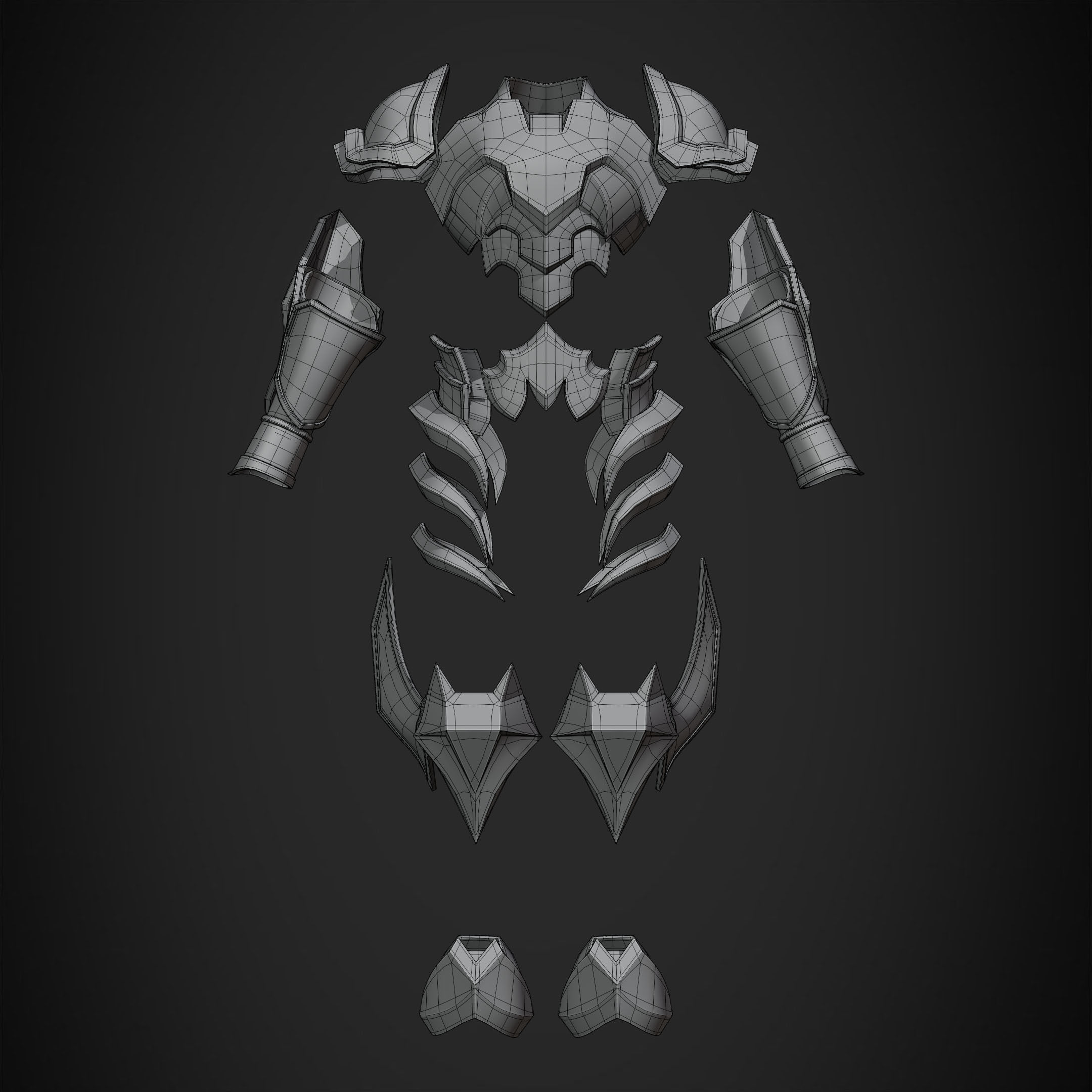 Kingdom Hearts Ventus Armor for Cosplay 3D print model_11