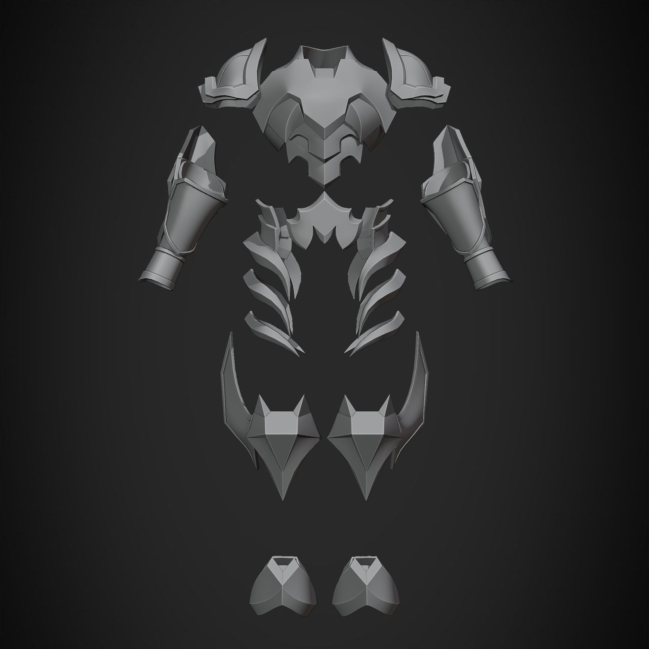 Kingdom Hearts Ventus Armor for Cosplay 3D print model_10