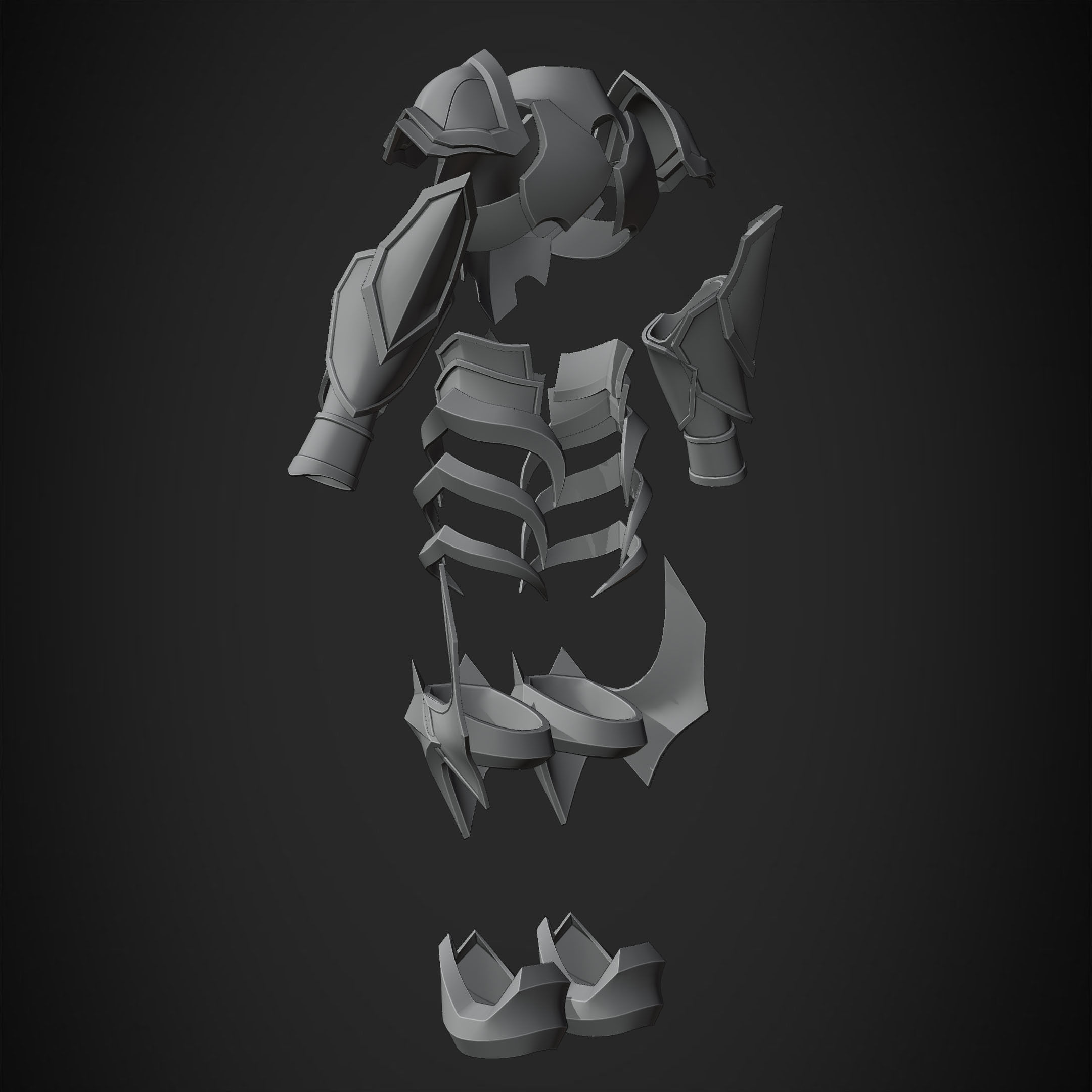 Kingdom Hearts Ventus Armor for Cosplay 3D print model_16