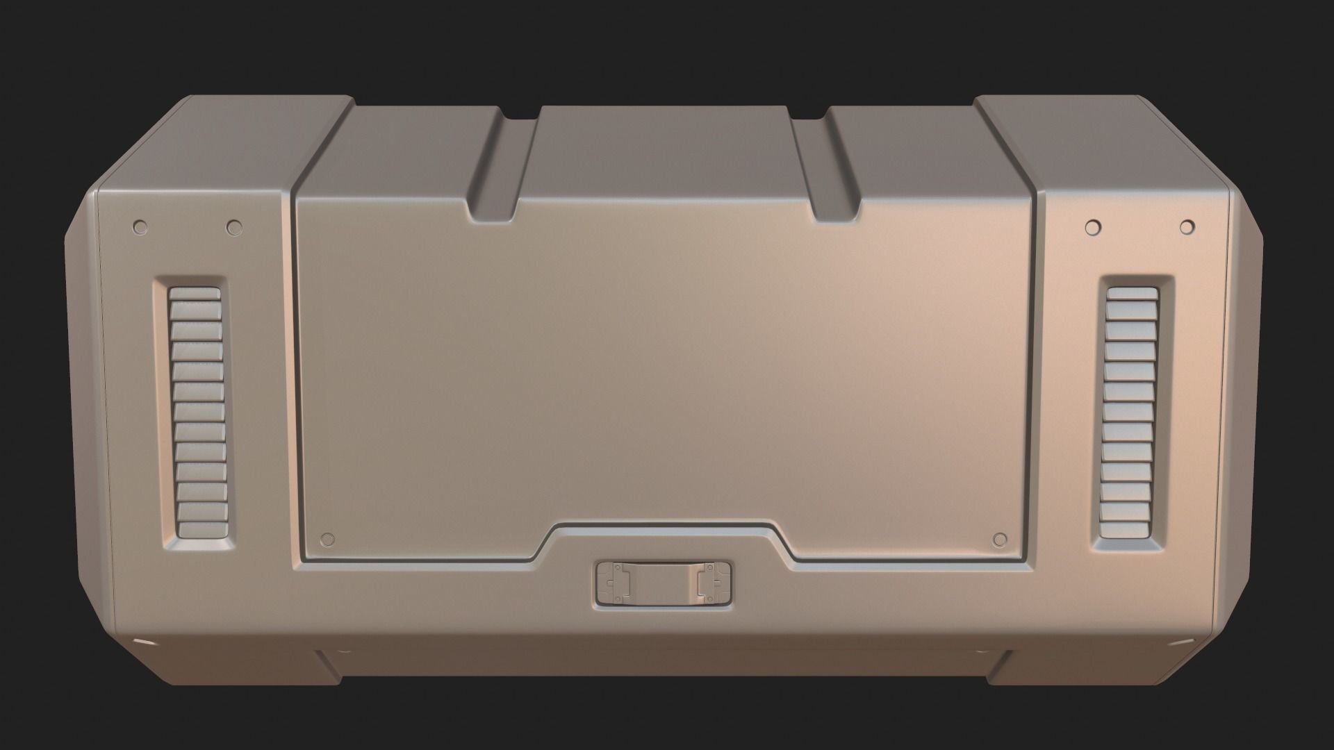 Sci-fi crate 3D model_11