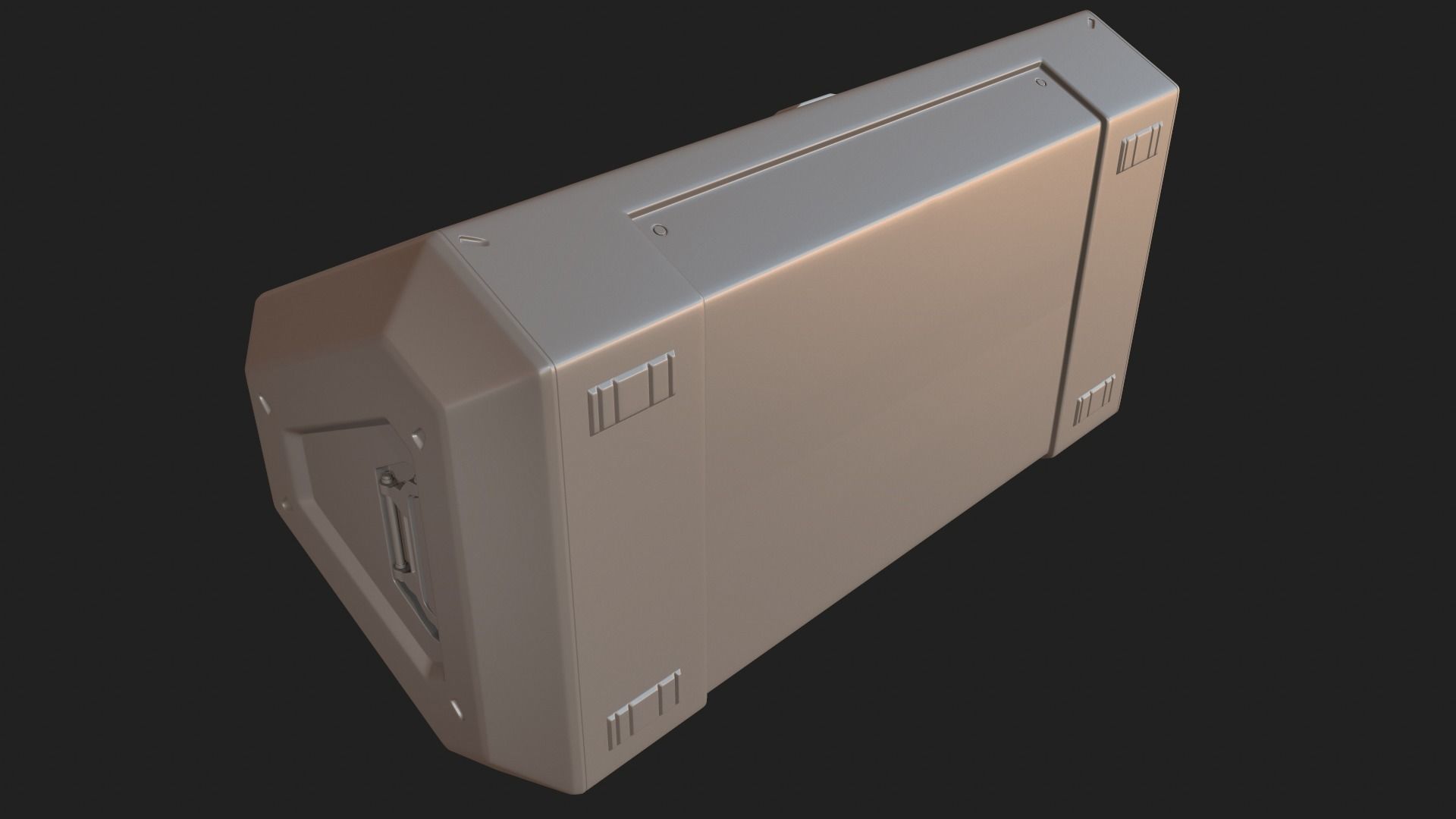 Sci-fi crate 3D model_9