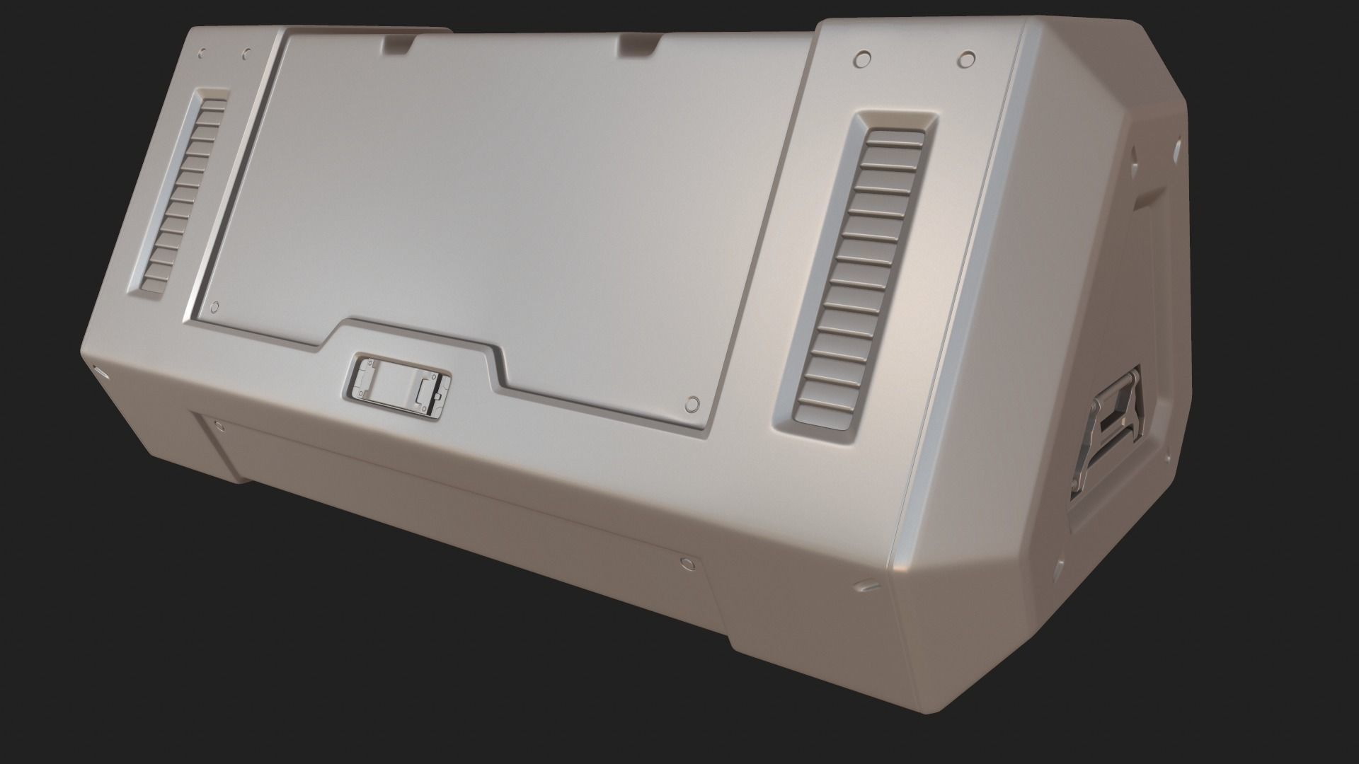 Sci-fi crate 3D model_14