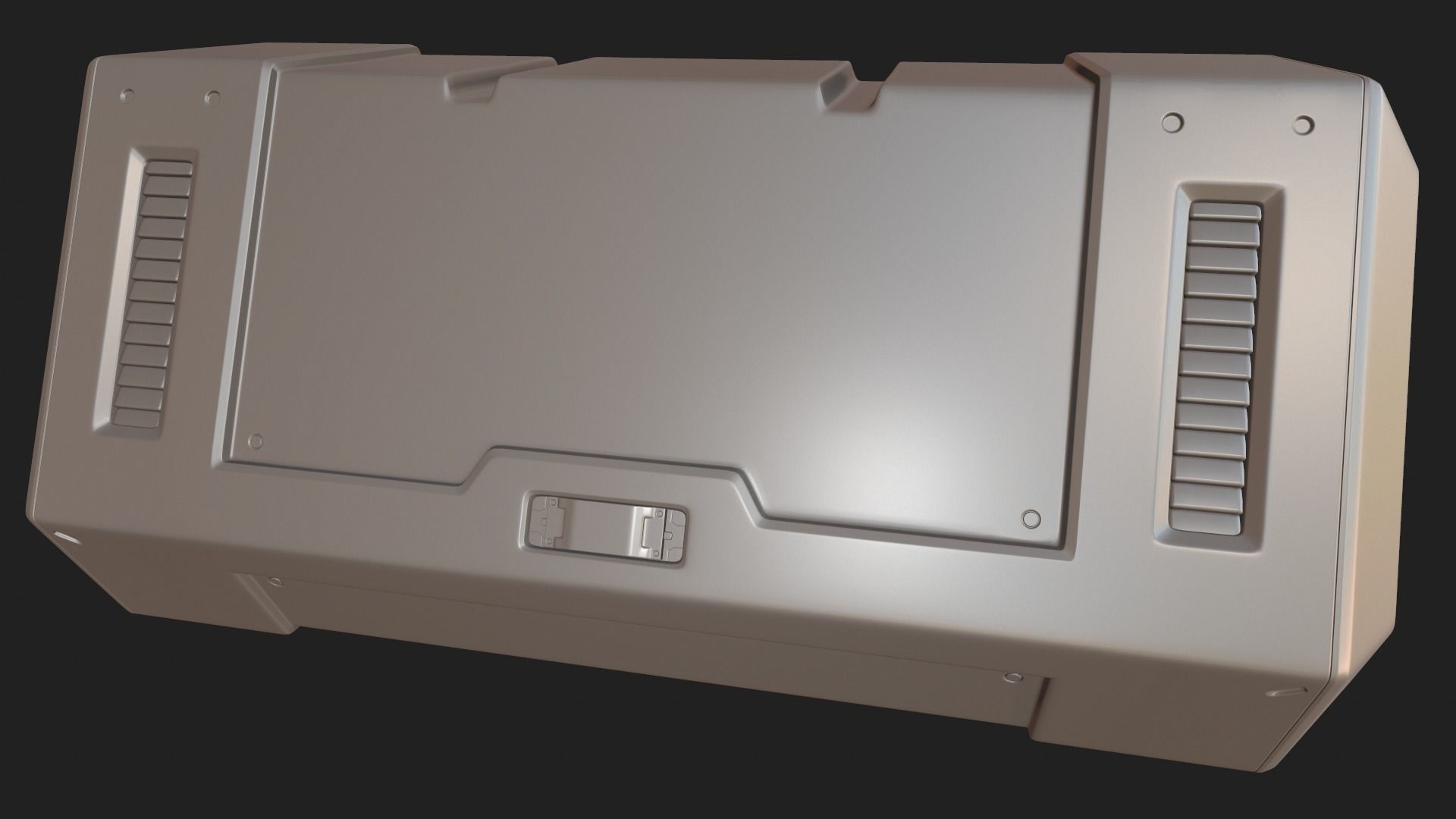 Sci-fi crate 3D model_1