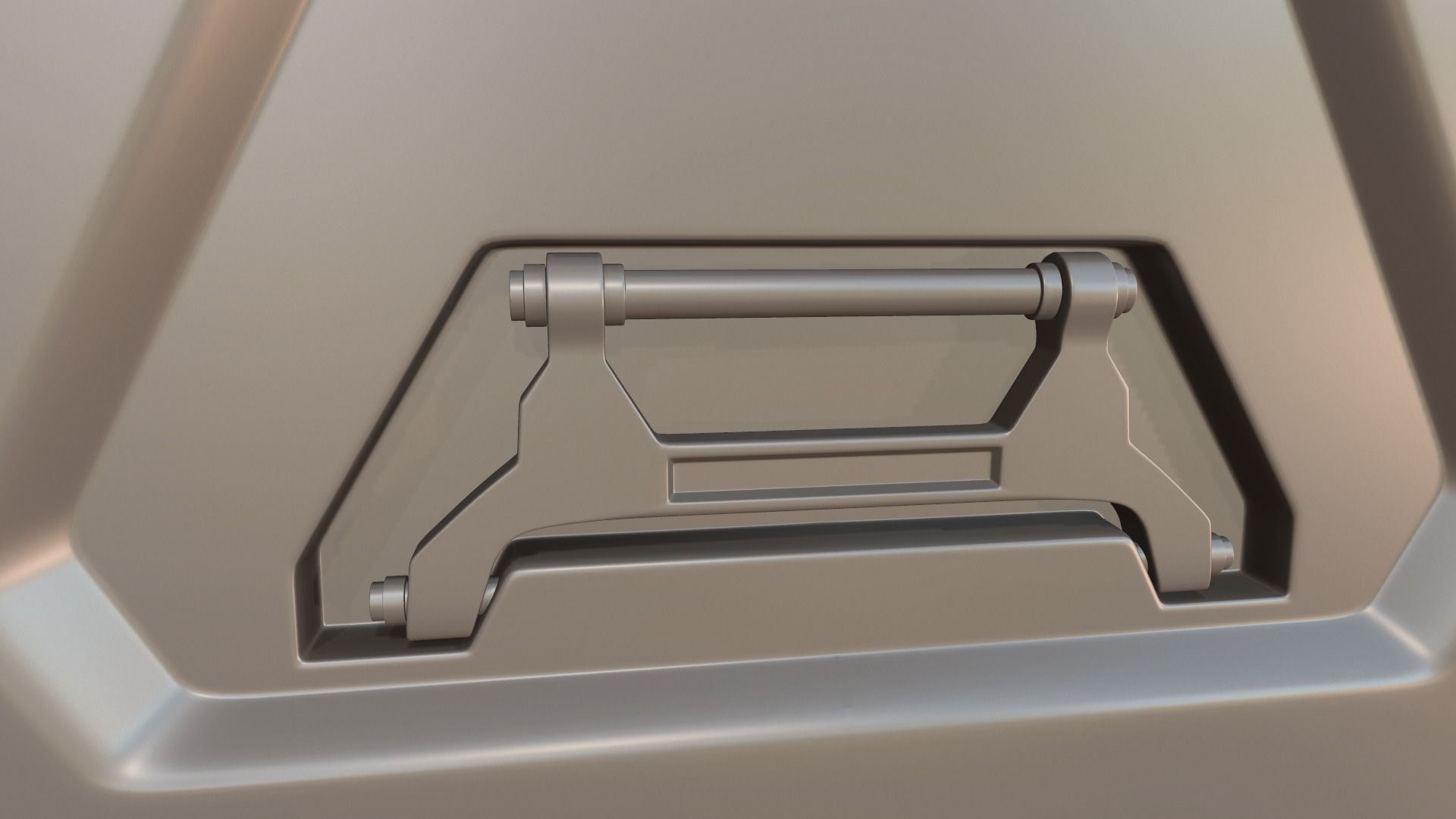 Sci-fi crate 3D model_4