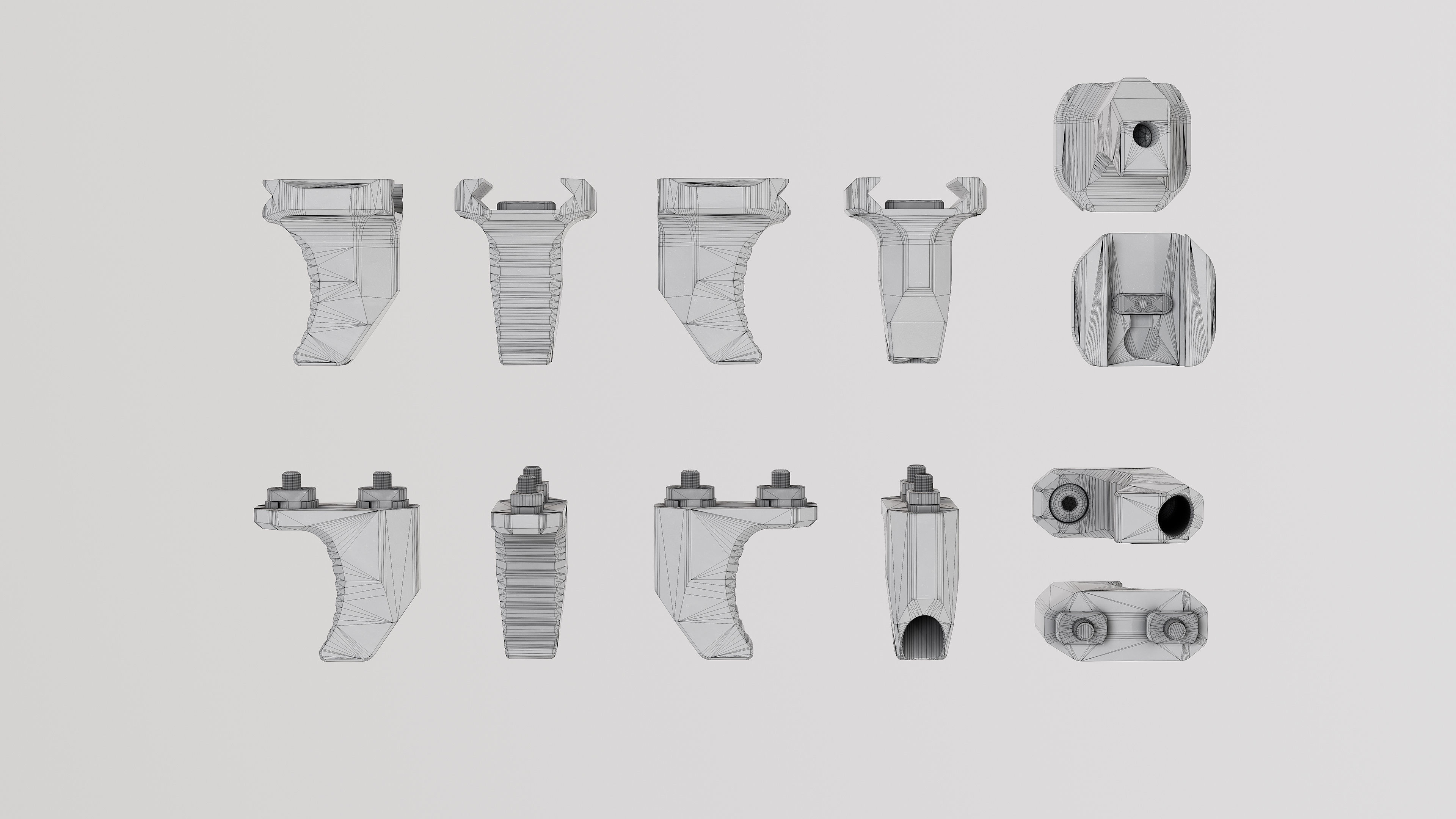 Arisaka Hand - Finger Stop Low-poly 3D model_8