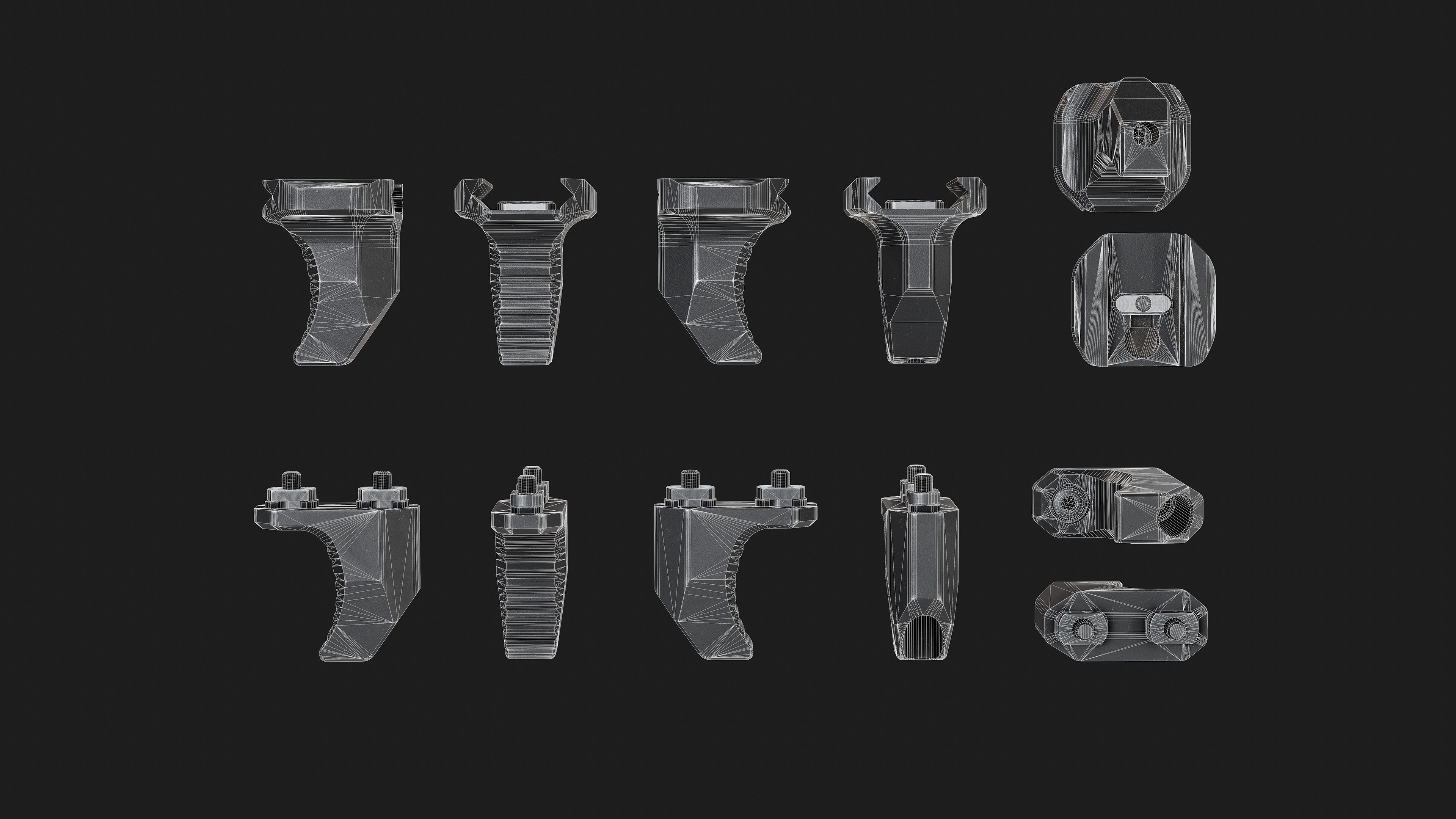 Arisaka Hand - Finger Stop Low-poly 3D model_6