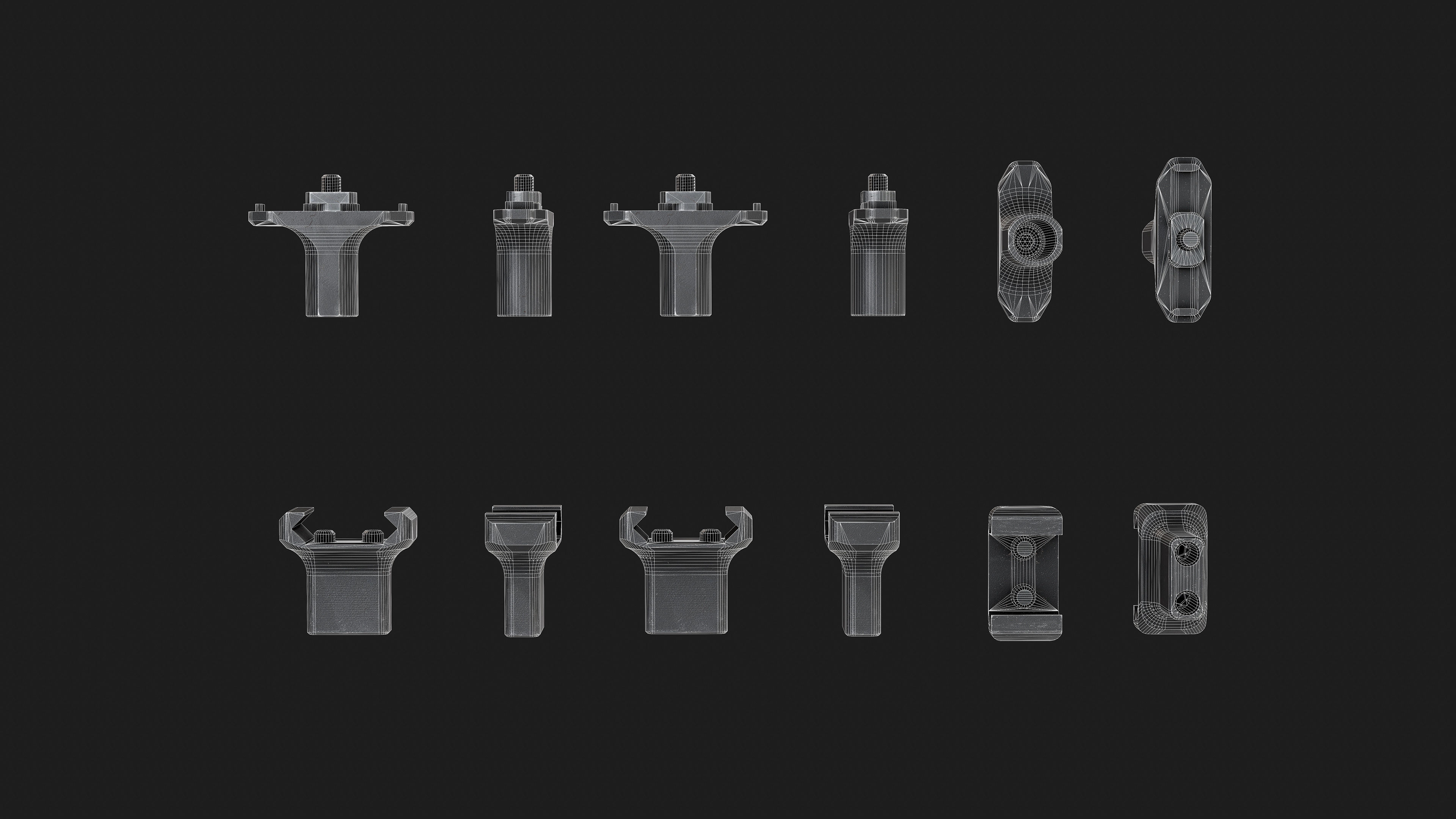 Arisaka Hand - Finger Stop Low-poly 3D model_9