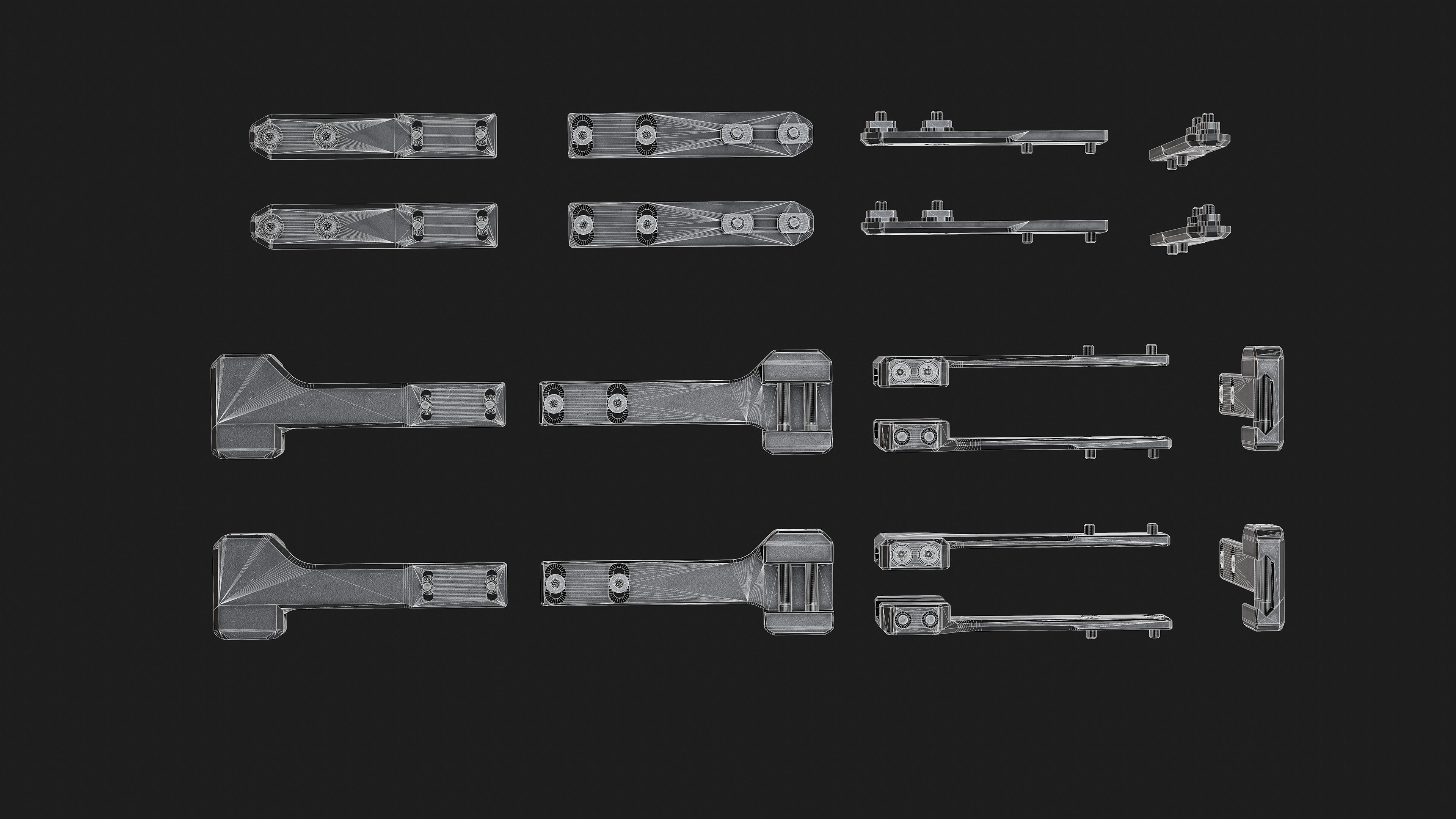 Arisaka Hand - Finger Stop Low-poly 3D model_11