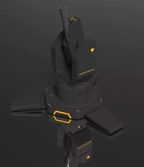 Helldivers 2 Mortar Turret Sentry Stratagem 3D print model_0