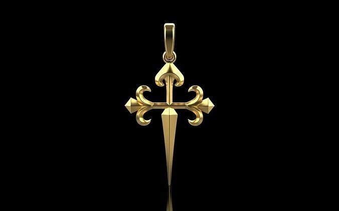 Lightweight ornament cross model 826 3D print model