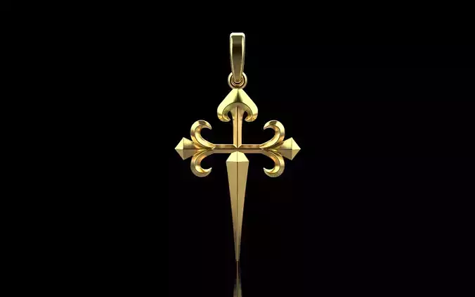 Lightweight ornament cross model 826 3D print model
