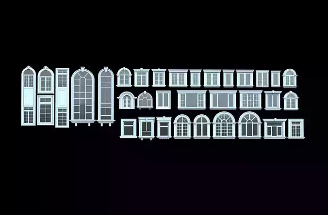 Decorate Classic Window 34 model 3d