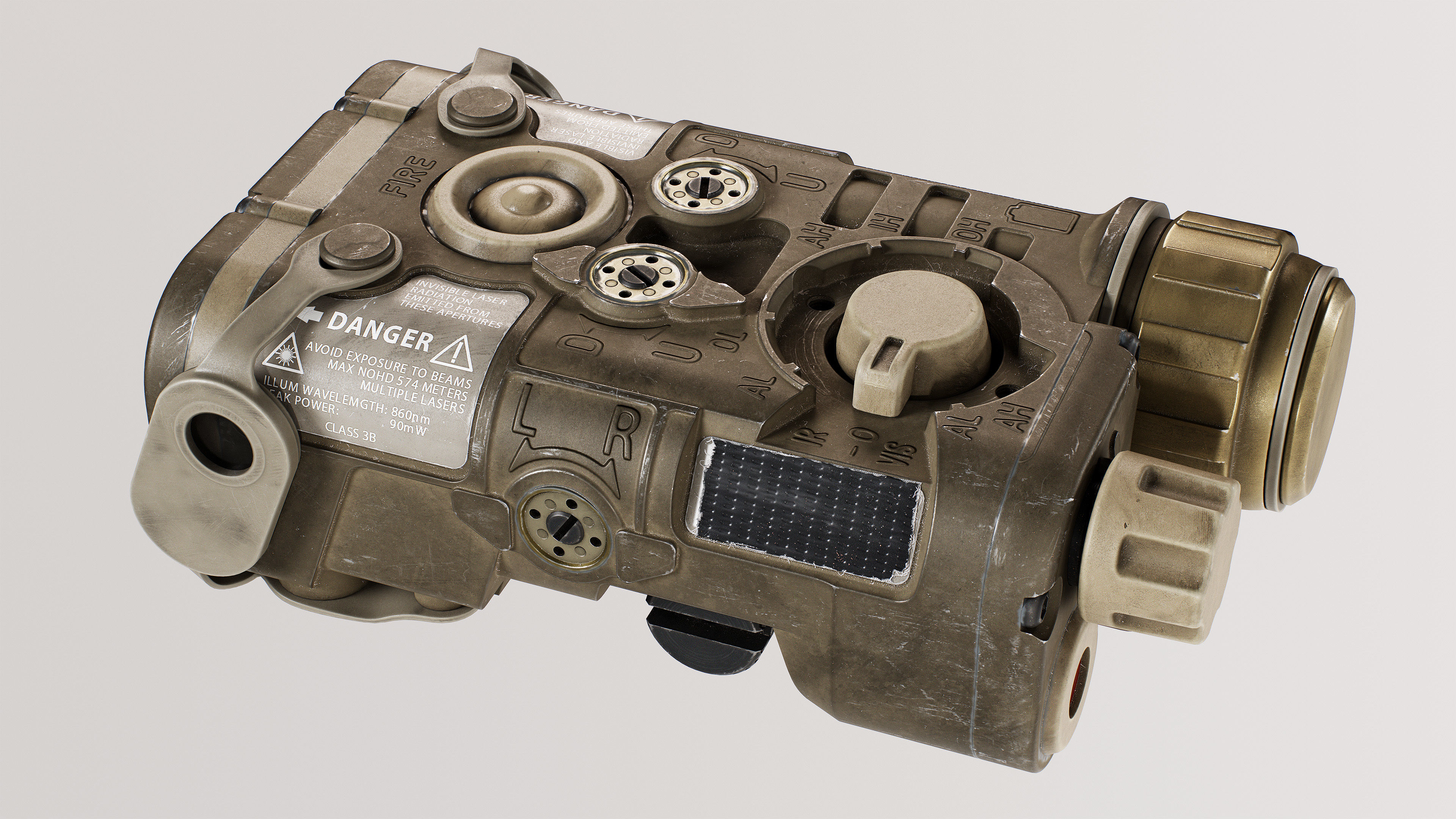 NGAL - Next Generation Aiming Laser Low-poly 3D model_4