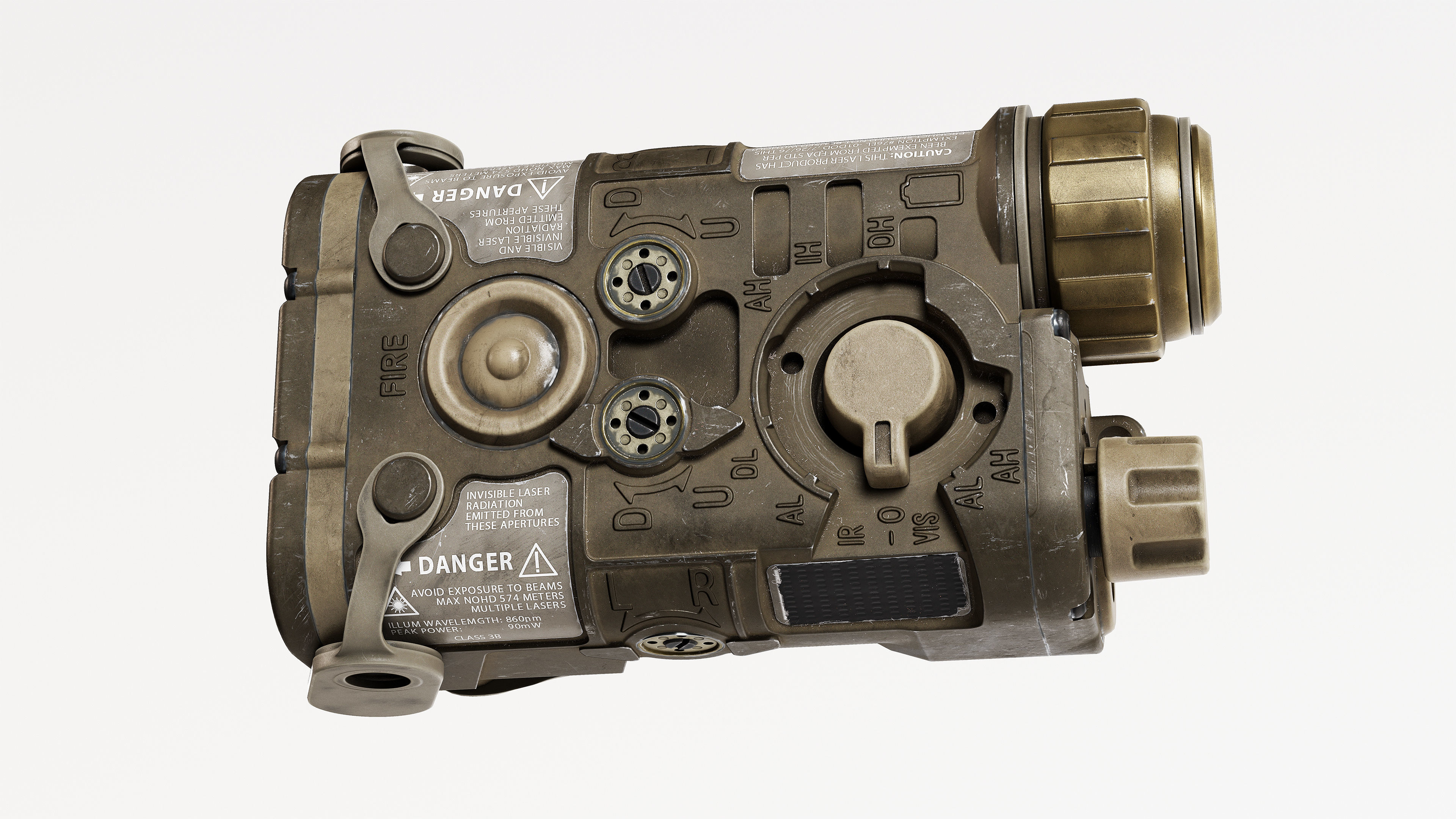 NGAL - Next Generation Aiming Laser Low-poly 3D model_3