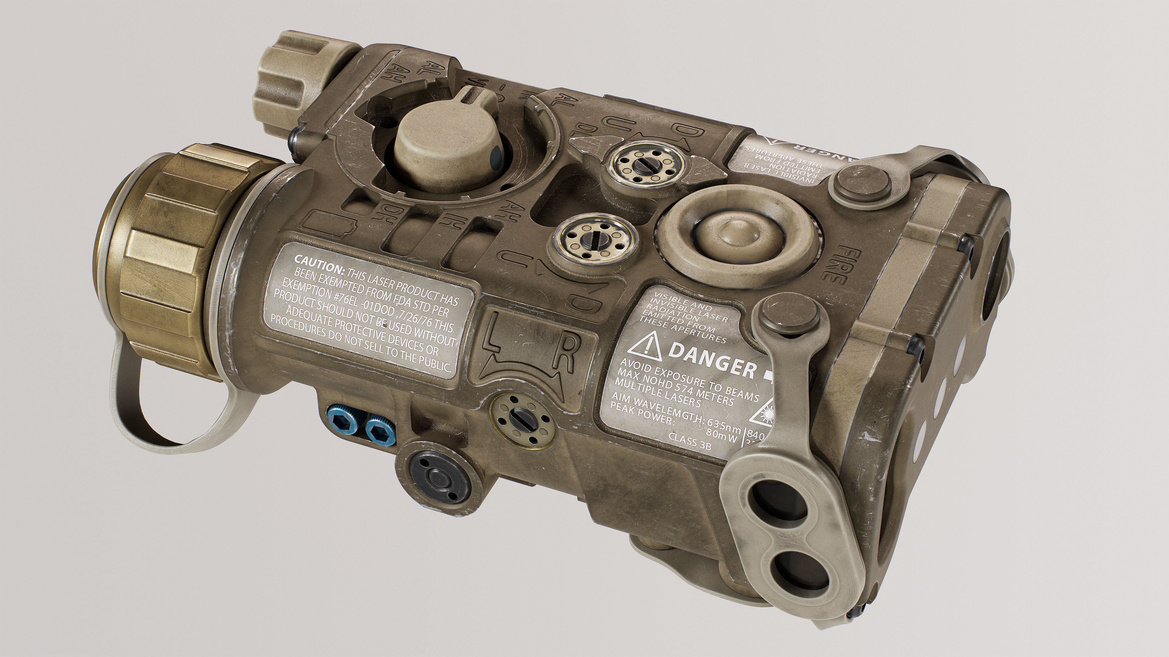 NGAL - Next Generation Aiming Laser Low-poly 3D model_2