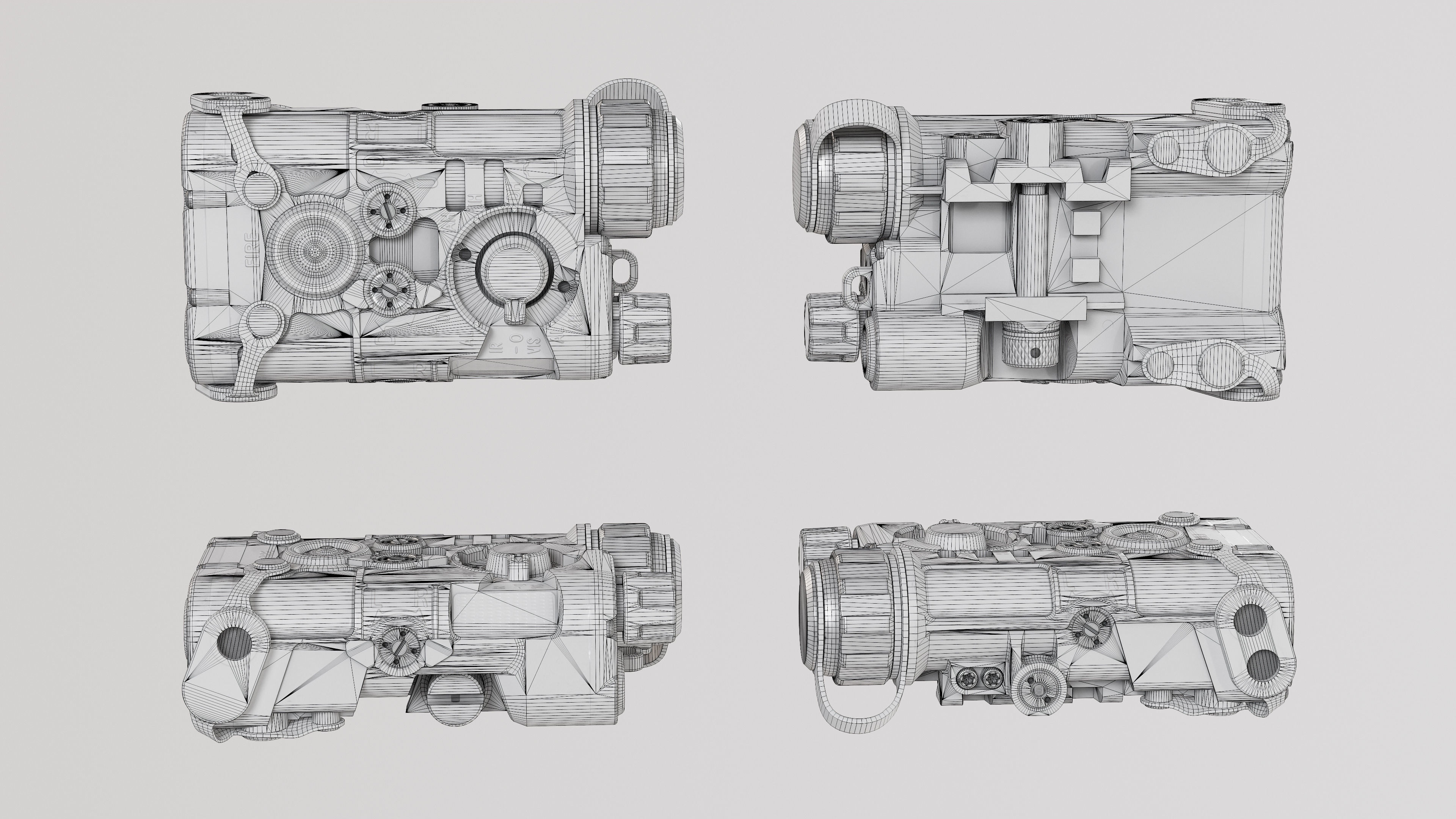 NGAL - Next Generation Aiming Laser Low-poly 3D model_9