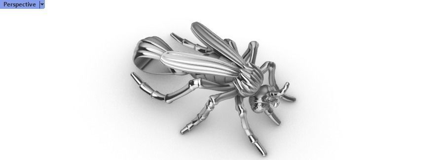 Mosquito bug fly Pendant Necklace Charm bracelet Jewelry 3D print model_22