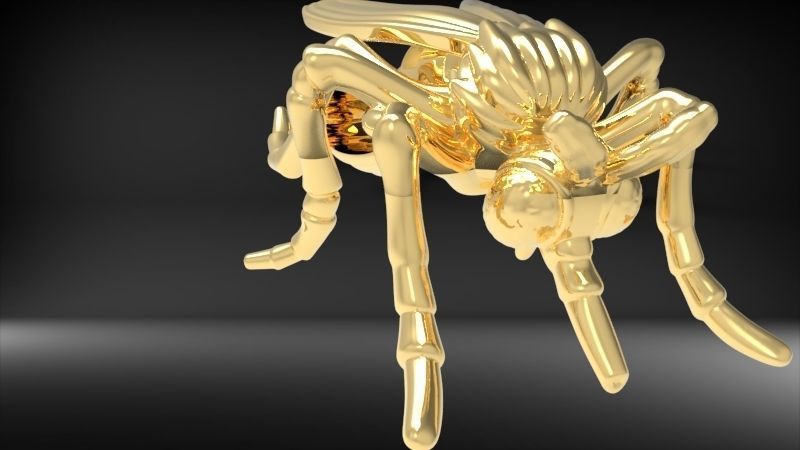 Mosquito bug fly Pendant Necklace Charm bracelet Jewelry 3D print model_10