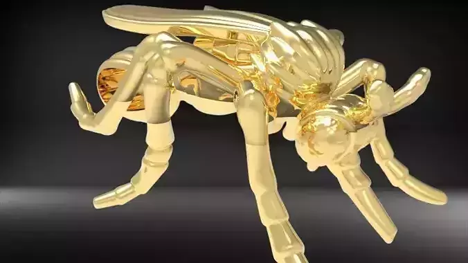 Mosquito bug fly Pendant Necklace Charm bracelet Jewelry 3D print model Mosquito bug fly Pendant Necklace Charm bracelet Jewelry 3D print model