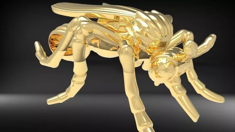 Mosquito bug fly Pendant Necklace Charm bracelet Jewelry 3D print model_0