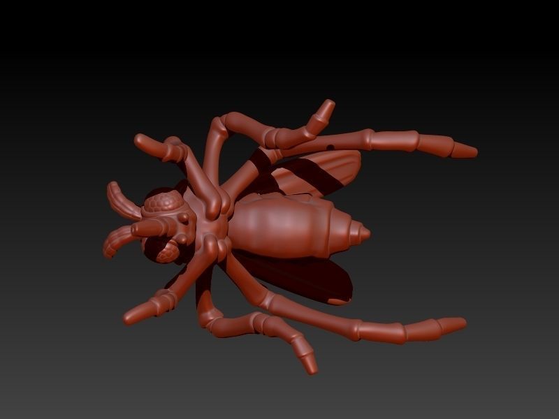 Mosquito bug fly Pendant Necklace Charm bracelet Jewelry 3D print model_4