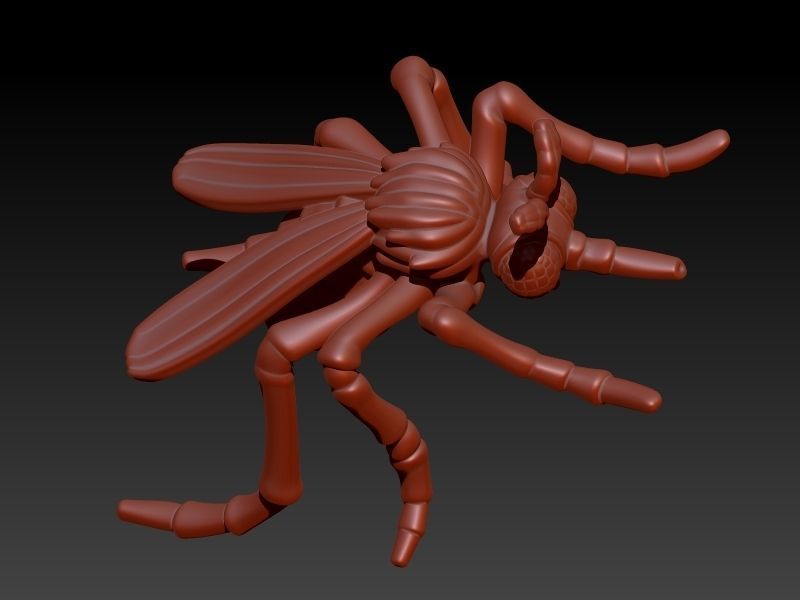 Mosquito bug fly Pendant Necklace Charm bracelet Jewelry 3D print model_1