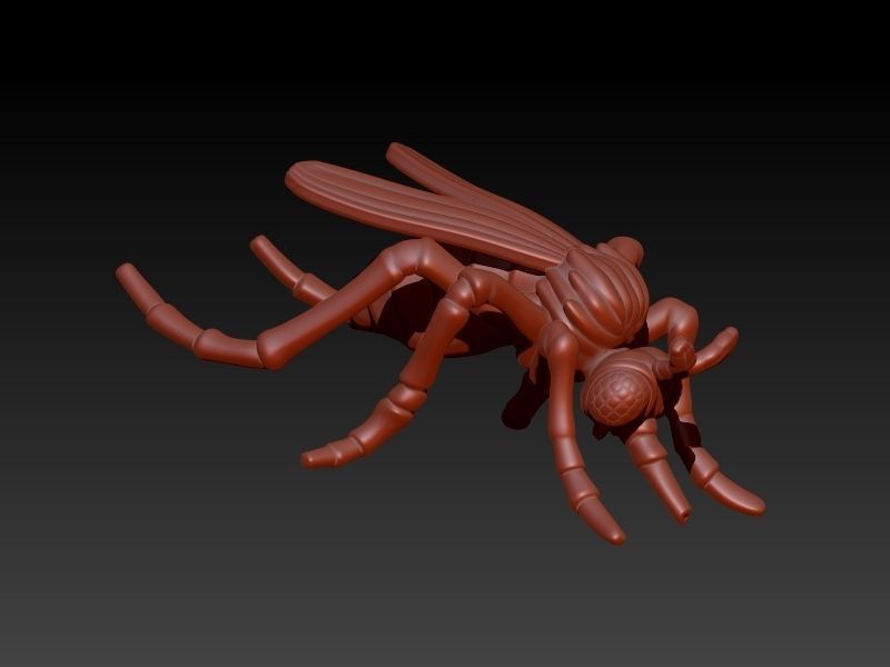 Mosquito bug fly Pendant Necklace Charm bracelet Jewelry 3D print model_2