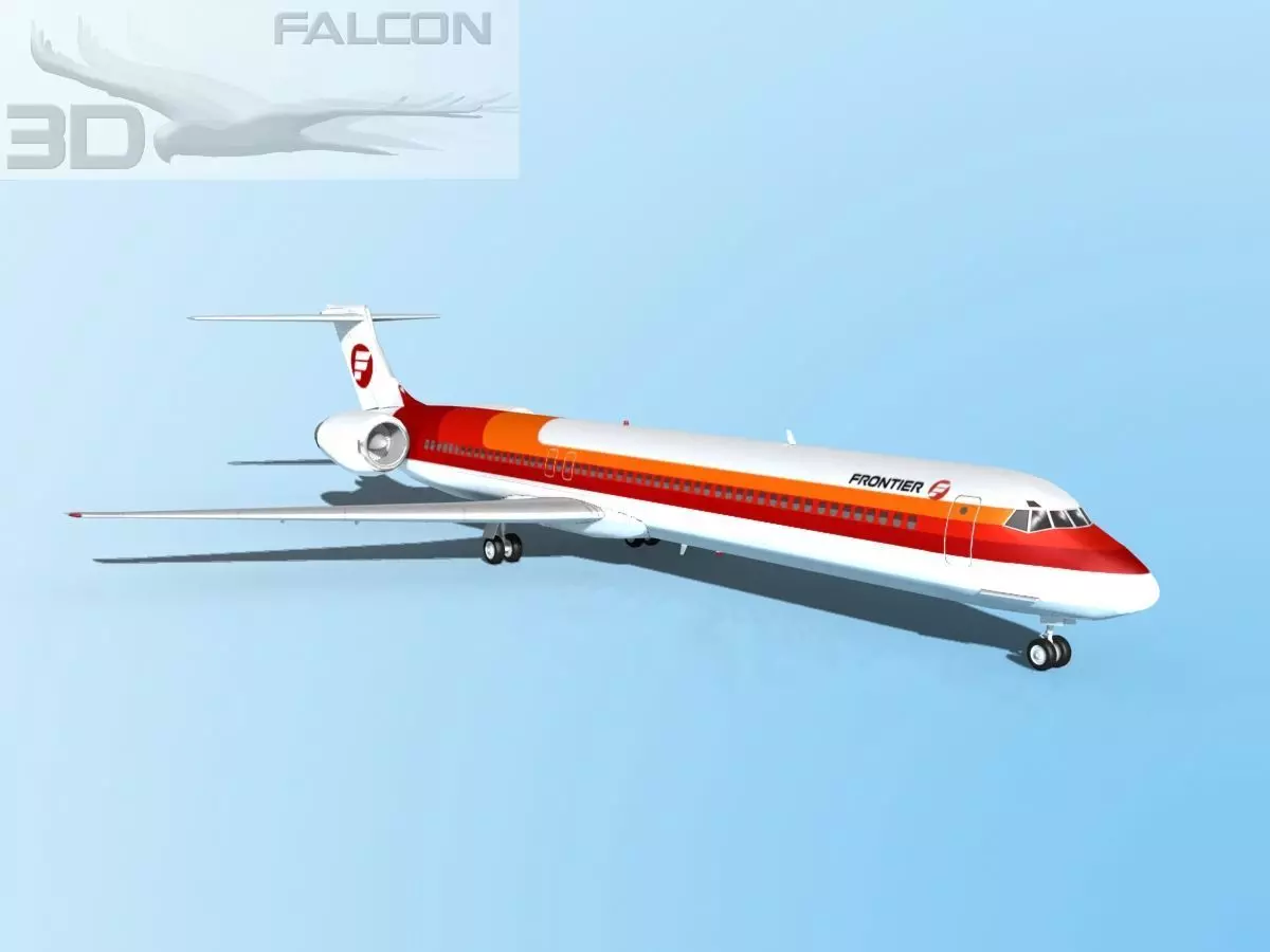 Falcon3D MD-80 Frontier 3D model_0