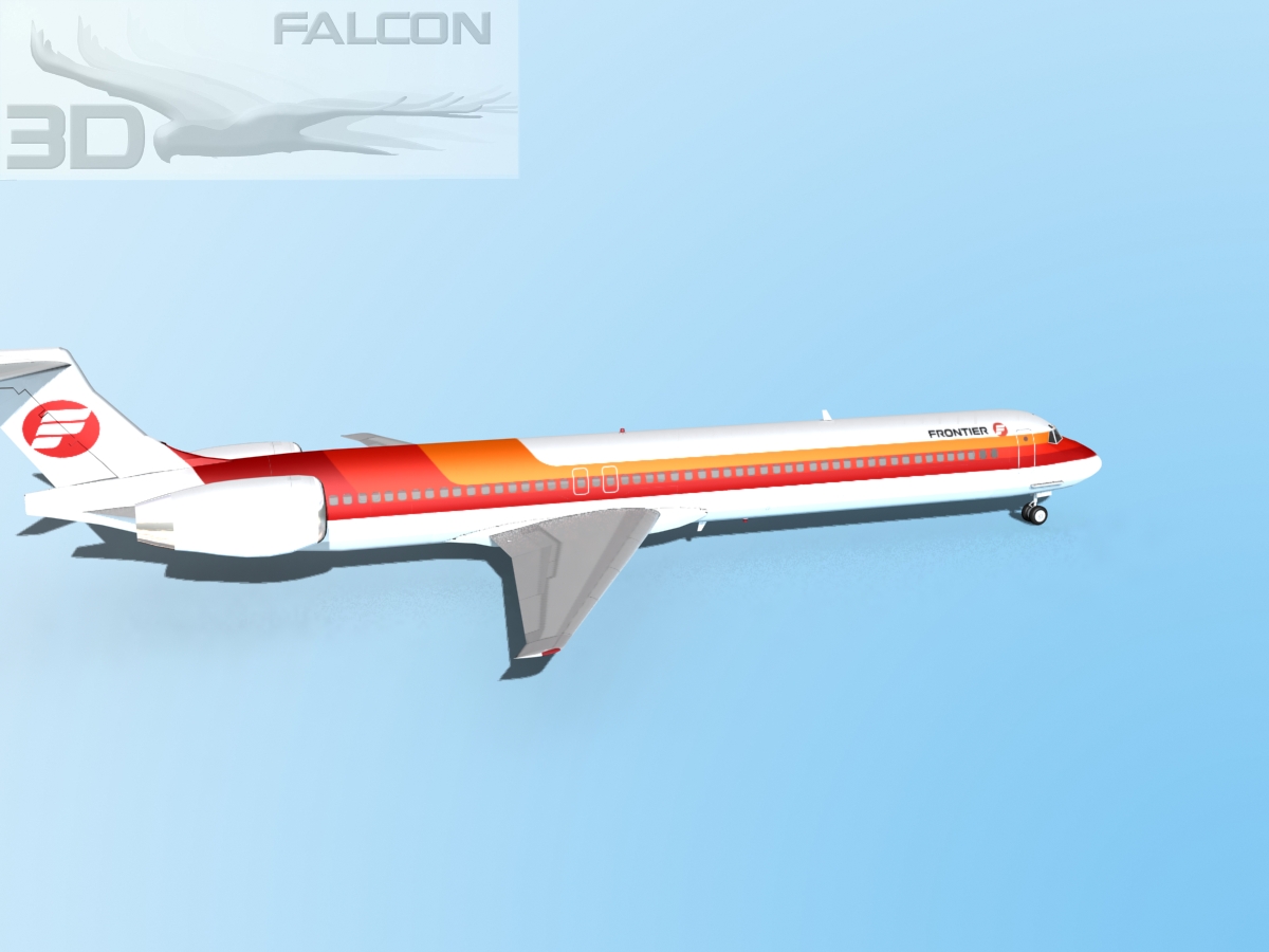 Falcon3D MD-80 Frontier 3D model_4