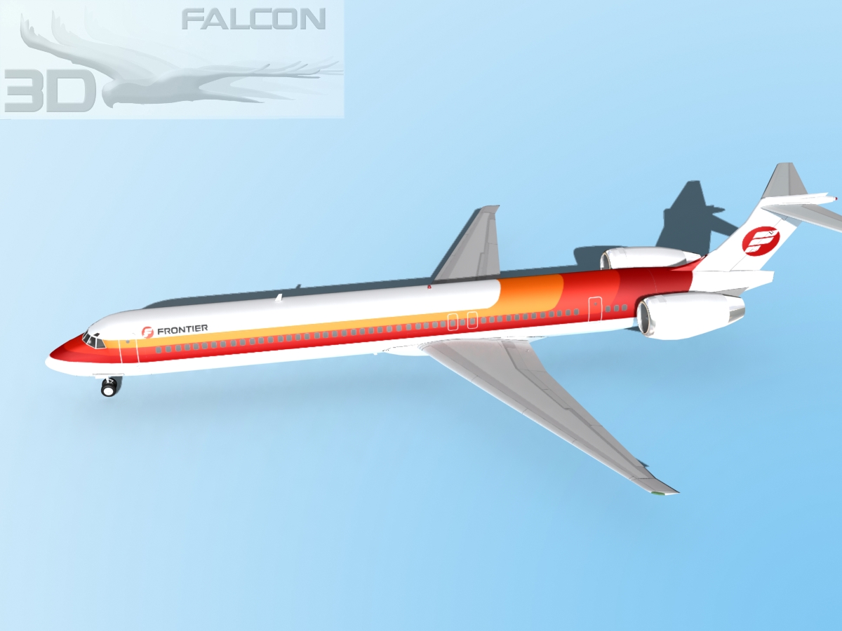 Falcon3D MD-80 Frontier 3D model_8
