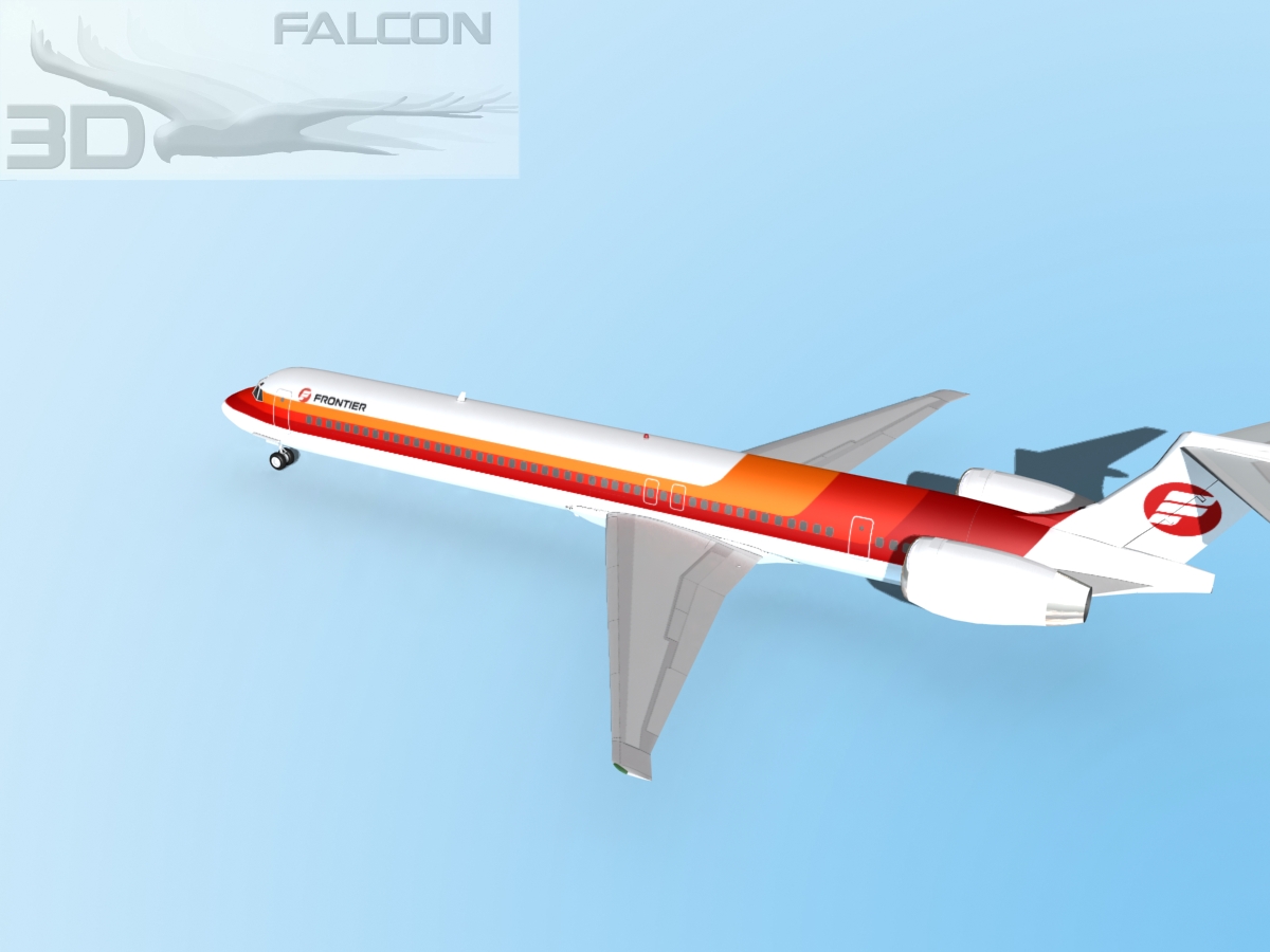 Falcon3D MD-80 Frontier 3D model_10