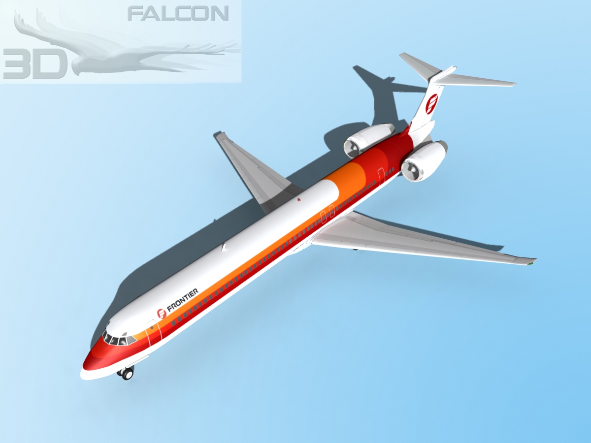 Falcon3D MD-80 Frontier 3D model_11