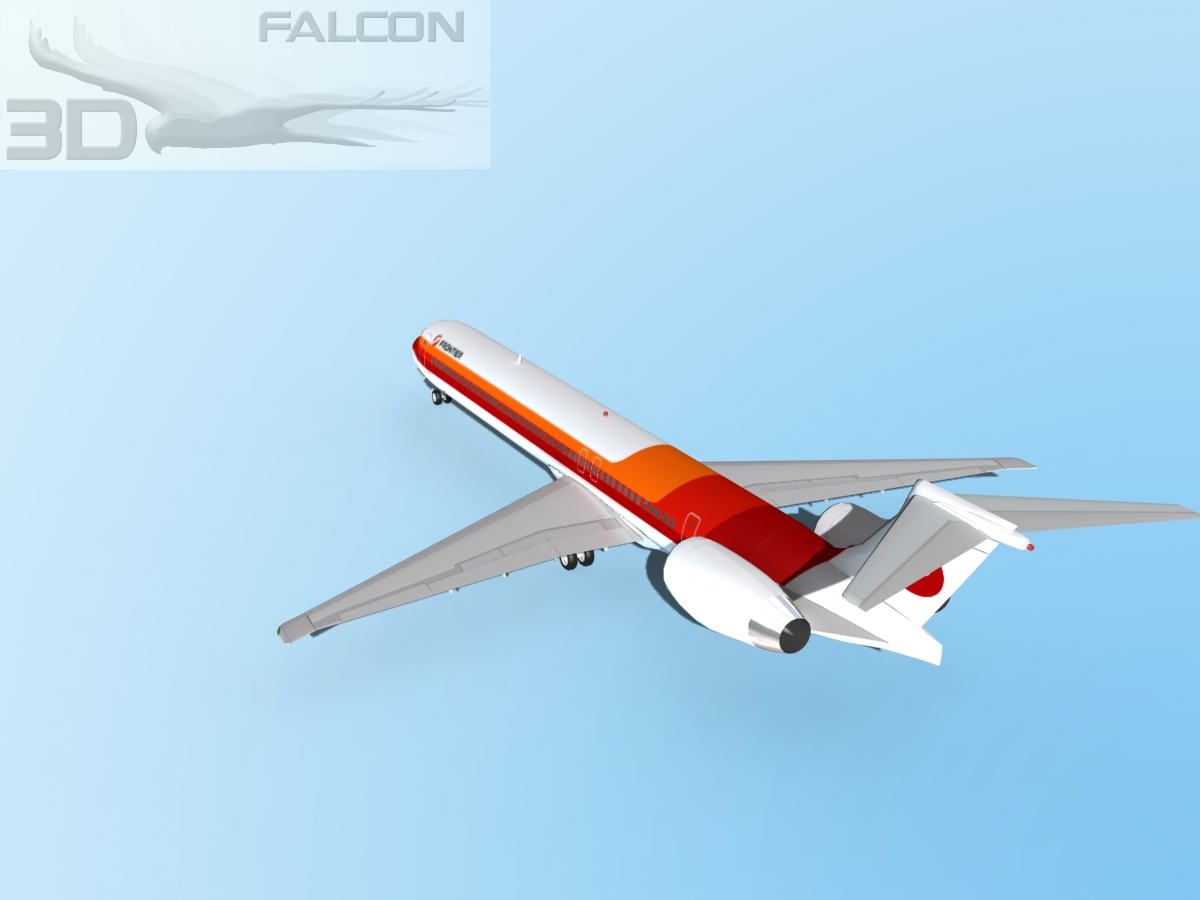Falcon3D MD-80 Frontier 3D model_9