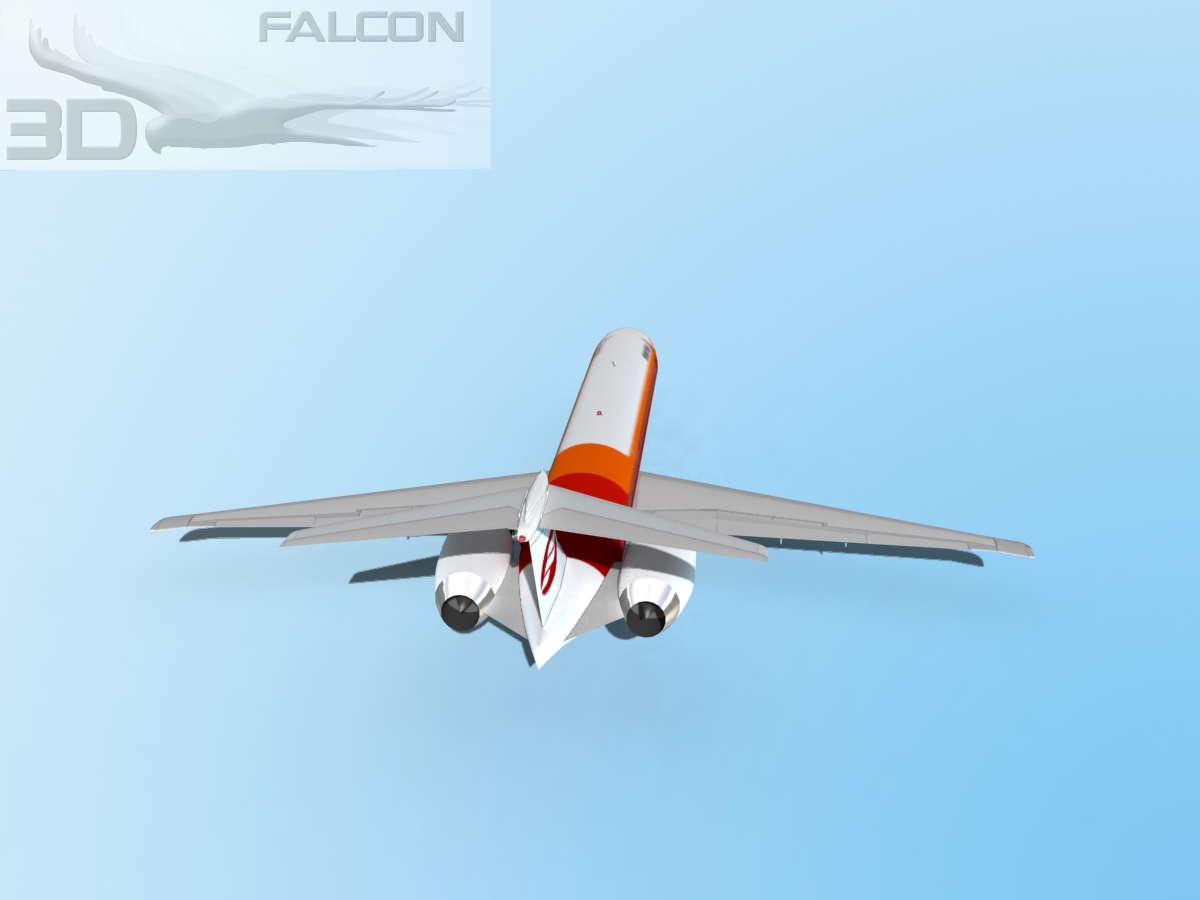 Falcon3D MD-80 Frontier 3D model_7