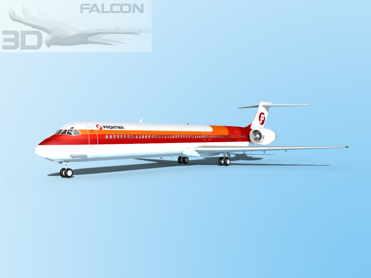 Falcon3D MD-80 Frontier 3D model_2