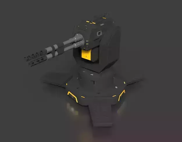 Helldivers 2 Gatling Machine Gun Turret Sentry Stratagem 3D print model
