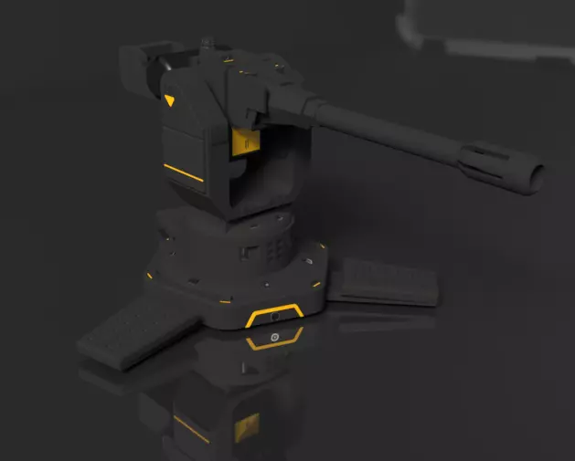 Cannon Turret Sentry Gun Helldivers 2 Stratagem 3D print model_0