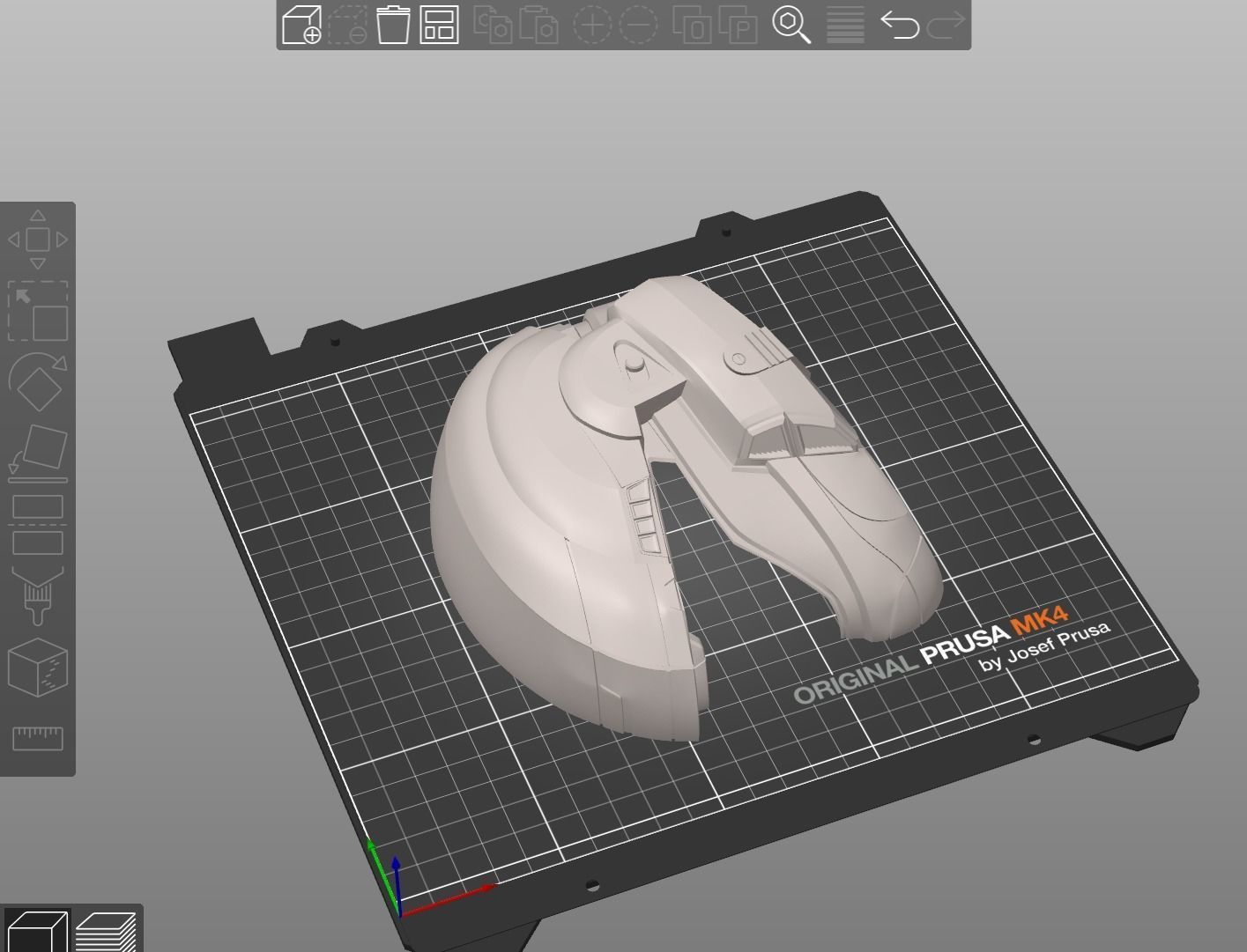 Mini Series ODST Helmet desk display decoration 3d print file 3D print model_7