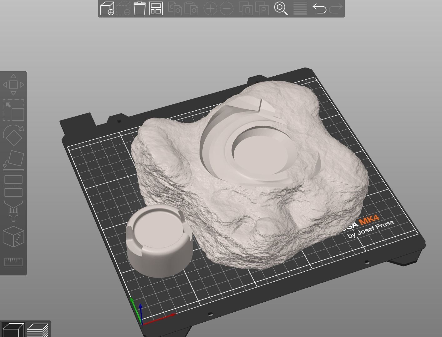 Mini Series ODST Helmet desk display decoration 3d print file 3D print model_6